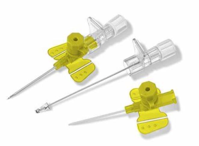 Канюля внутрішньовенна з ін'єкційним портом Vasofix® Safety PUR G 24 х 3/4", 0,7 х 19 мм, жовта